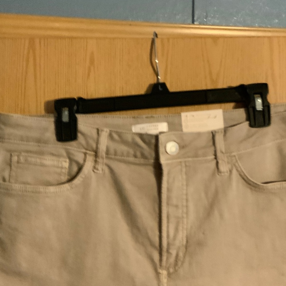 LC Lauren Conrad Light Tan High-Rise Skinny Ankle Pants